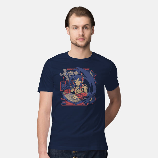Samurai Beats-Mens-Premium-Tee-ilustrata