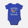 Old School Superhero-Baby-Basic-Onesie-NMdesign