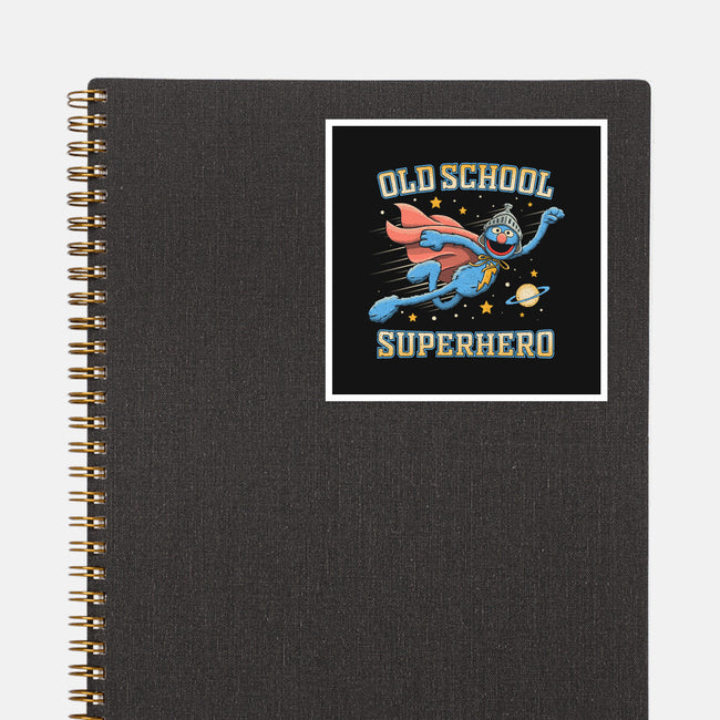 Old School Superhero-None-Glossy-Sticker-NMdesign