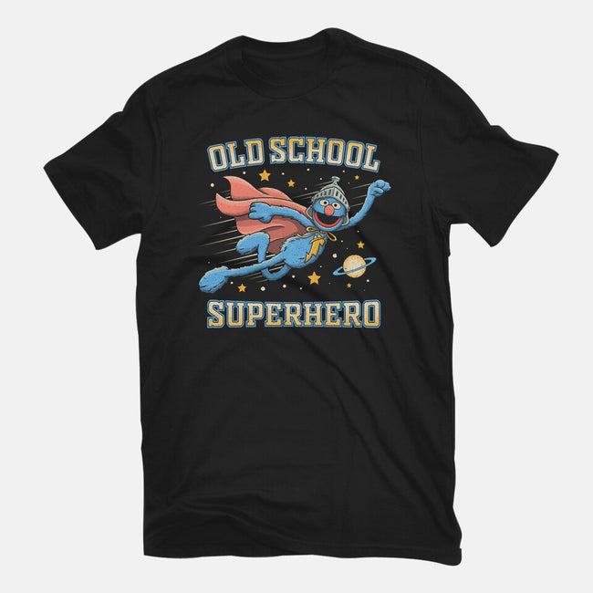 Old School Superhero-Unisex-Basic-Tee-NMdesign
