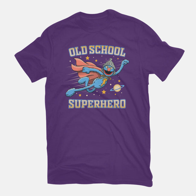 Old School Superhero-Womens-Fitted-Tee-NMdesign