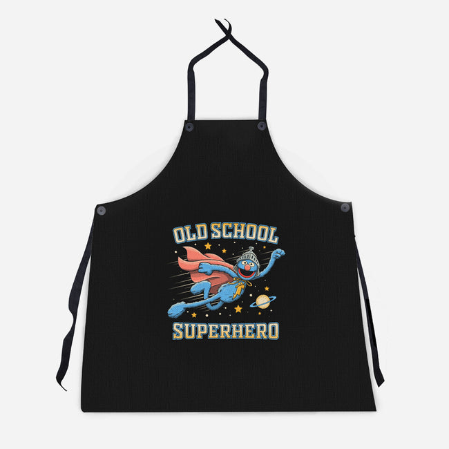 Old School Superhero-Unisex-Kitchen-Apron-NMdesign