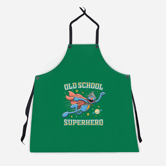 Old School Superhero-Unisex-Kitchen-Apron-NMdesign