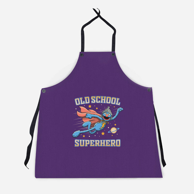 Old School Superhero-Unisex-Kitchen-Apron-NMdesign