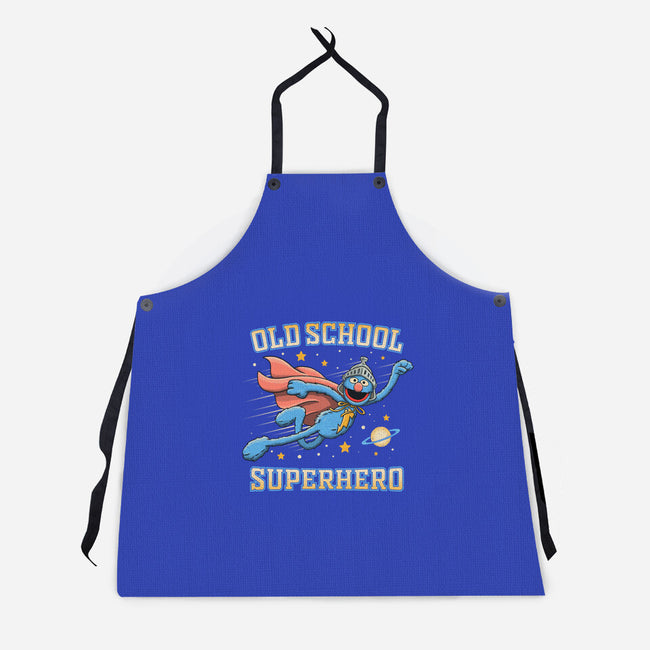 Old School Superhero-Unisex-Kitchen-Apron-NMdesign