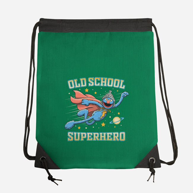 Old School Superhero-None-Drawstring-Bag-NMdesign