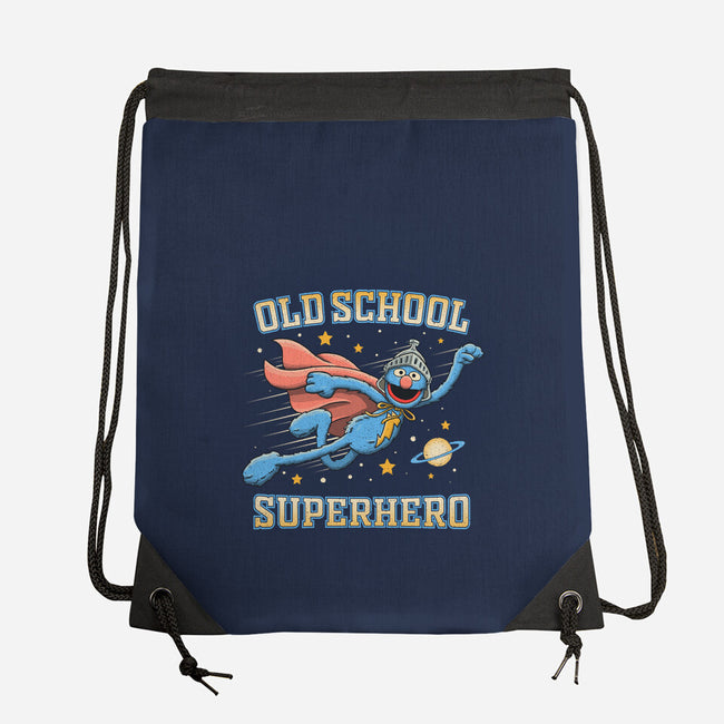 Old School Superhero-None-Drawstring-Bag-NMdesign