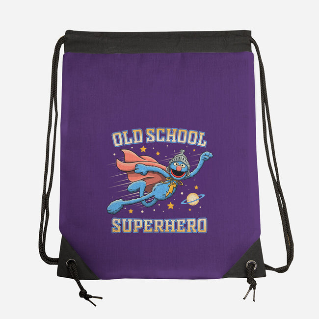 Old School Superhero-None-Drawstring-Bag-NMdesign