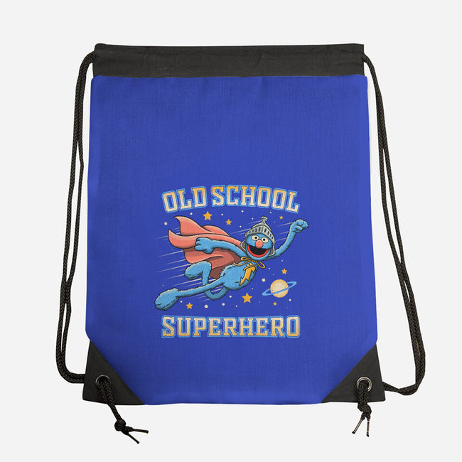 Old School Superhero-None-Drawstring-Bag-NMdesign