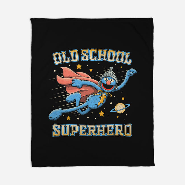 Old School Superhero-None-Fleece-Blanket-NMdesign