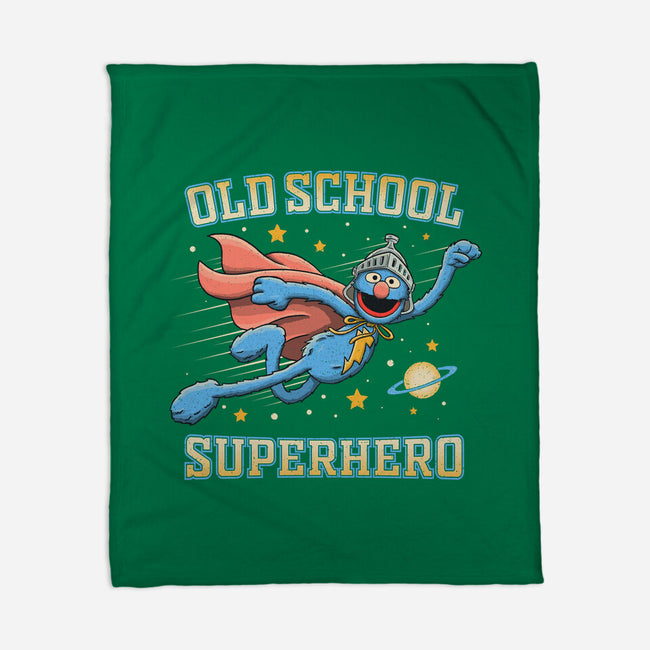 Old School Superhero-None-Fleece-Blanket-NMdesign