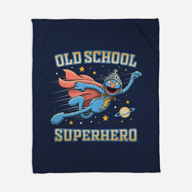 Old School Superhero-None-Fleece-Blanket-NMdesign