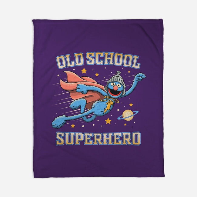 Old School Superhero-None-Fleece-Blanket-NMdesign