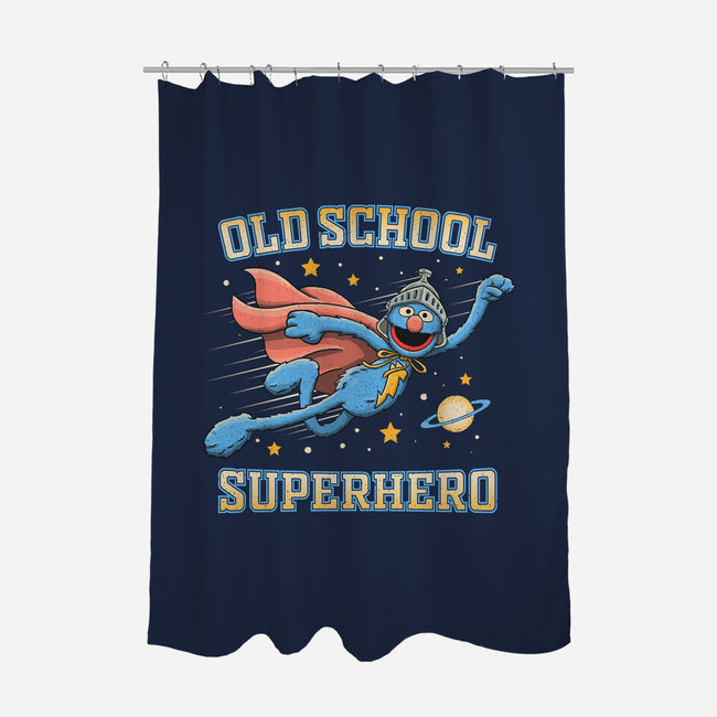 Old School Superhero-None-Polyester-Shower Curtain-NMdesign