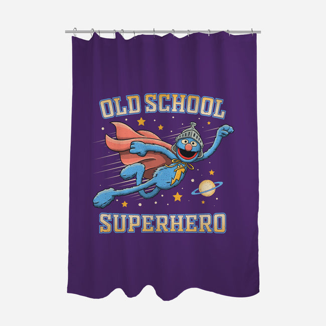 Old School Superhero-None-Polyester-Shower Curtain-NMdesign