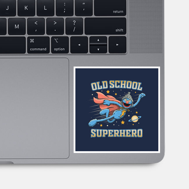 Old School Superhero-None-Glossy-Sticker-NMdesign