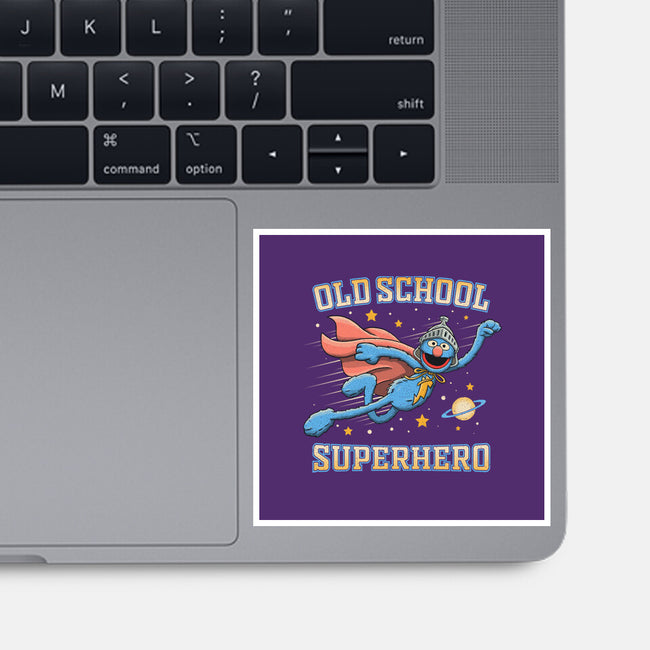 Old School Superhero-None-Glossy-Sticker-NMdesign