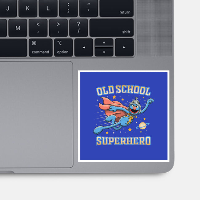 Old School Superhero-None-Glossy-Sticker-NMdesign