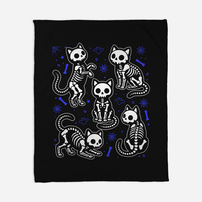 Spooky Paws-None-Fleece-Blanket-Eoli Studio