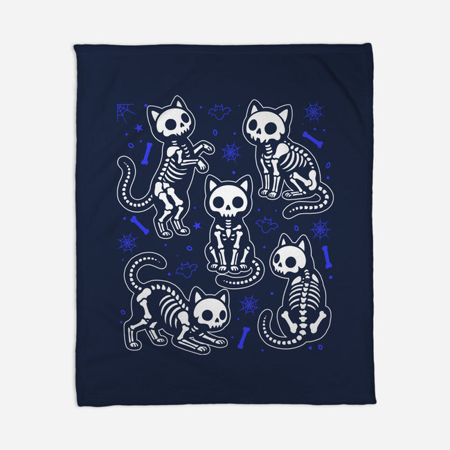 Spooky Paws-None-Fleece-Blanket-Eoli Studio