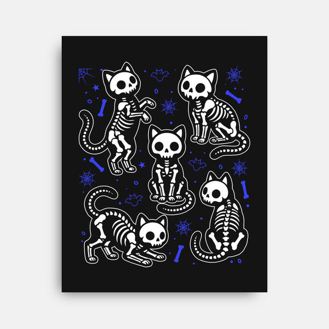 Spooky Paws-None-Stretched-Canvas-Eoli Studio