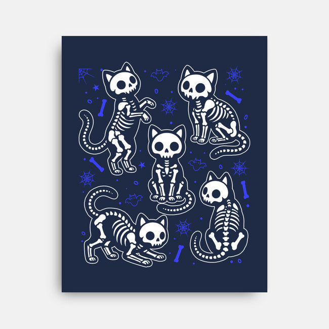 Spooky Paws-None-Stretched-Canvas-Eoli Studio