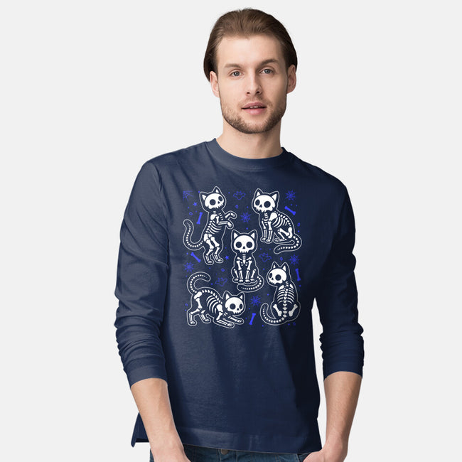 Spooky Paws-Mens-Long Sleeved-Tee-Eoli Studio