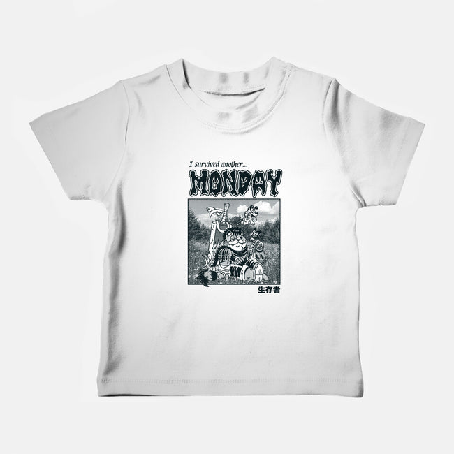 I Survived Monday-Baby-Basic-Tee-Henrique Torres
