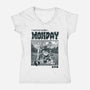 I Survived Monday-Womens-V-Neck-Tee-Henrique Torres