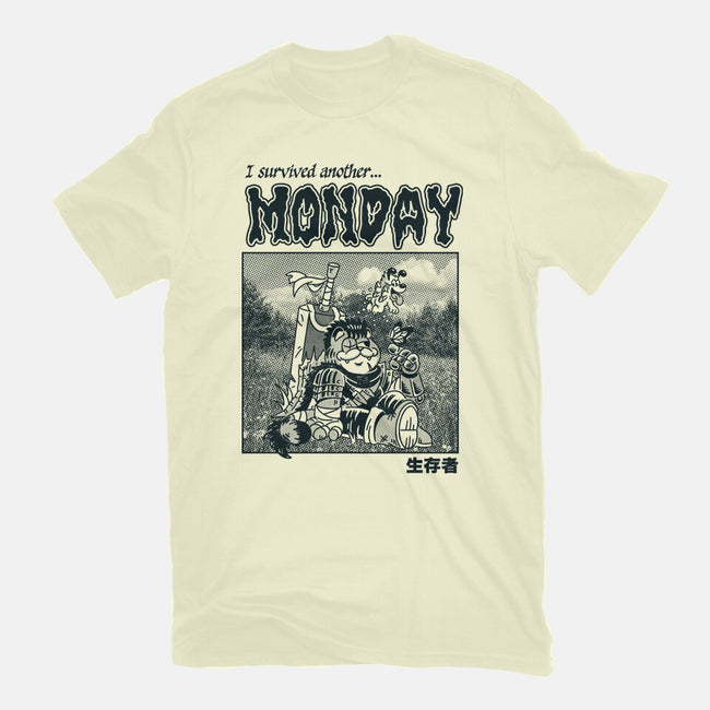 I Survived Monday-Mens-Basic-Tee-Henrique Torres