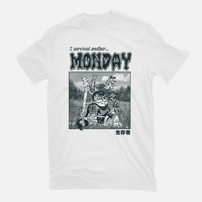 I Survived Monday-Youth-Basic-Tee-Henrique Torres