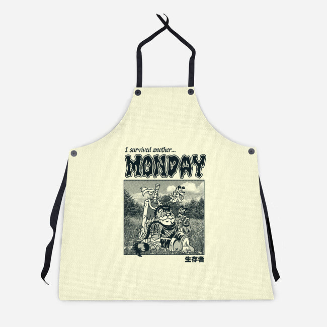 I Survived Monday-Unisex-Kitchen-Apron-Henrique Torres