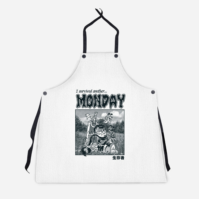 I Survived Monday-Unisex-Kitchen-Apron-Henrique Torres