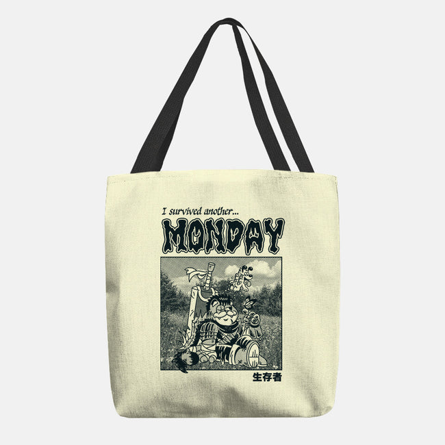 I Survived Monday-None-Basic Tote-Bag-Henrique Torres