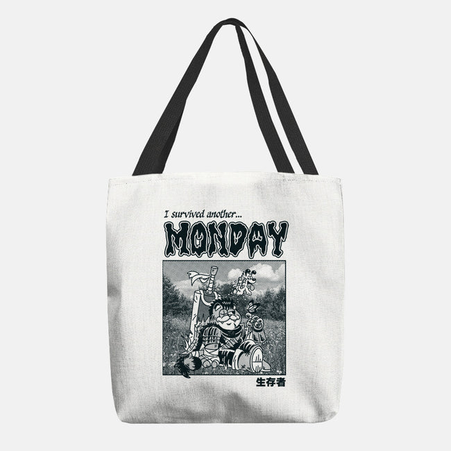 I Survived Monday-None-Basic Tote-Bag-Henrique Torres