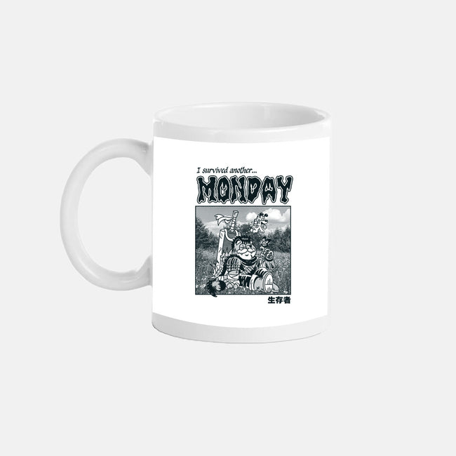 I Survived Monday-None-Mug-Drinkware-Henrique Torres