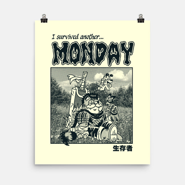 I Survived Monday-None-Matte-Poster-Henrique Torres