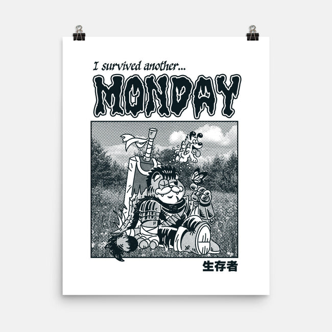 I Survived Monday-None-Matte-Poster-Henrique Torres