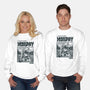 I Survived Monday-Unisex-Crew Neck-Sweatshirt-Henrique Torres