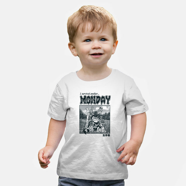 I Survived Monday-Baby-Basic-Tee-Henrique Torres
