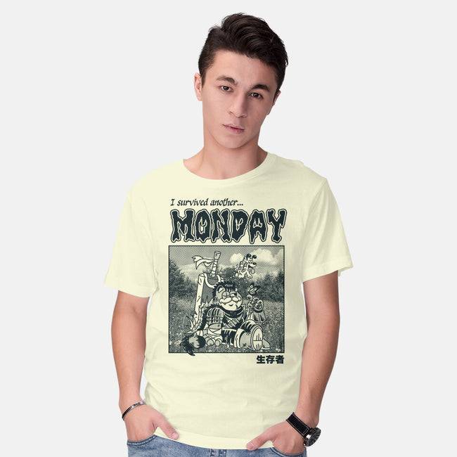 I Survived Monday-Mens-Basic-Tee-Henrique Torres