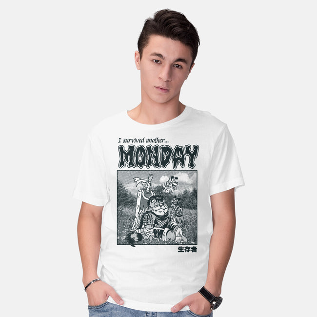 I Survived Monday-Mens-Basic-Tee-Henrique Torres