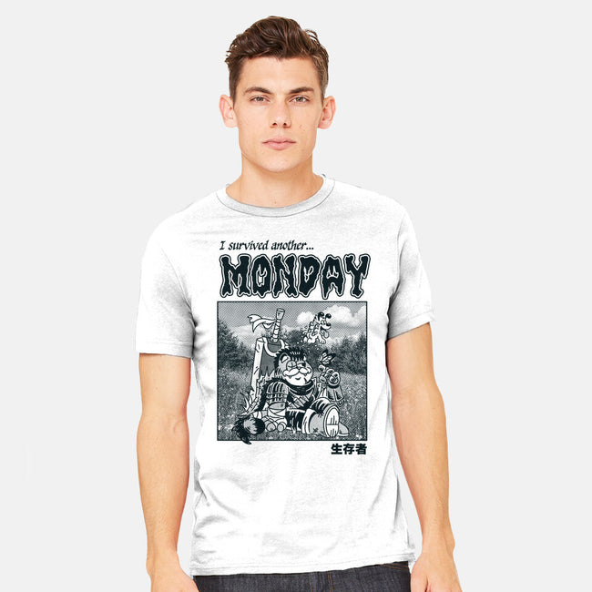 I Survived Monday-Mens-Heavyweight-Tee-Henrique Torres