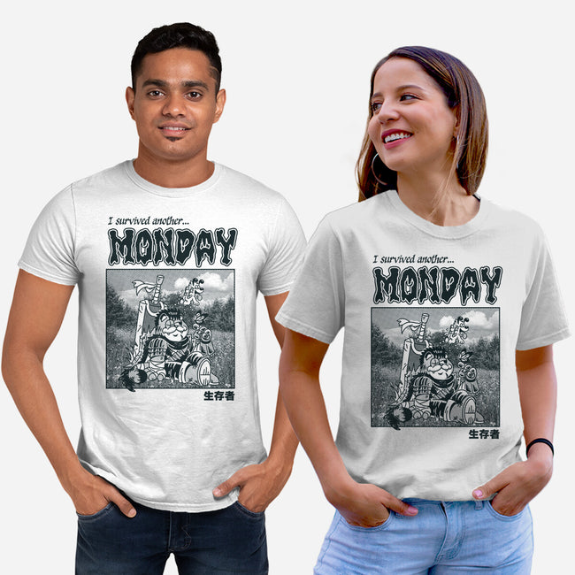 I Survived Monday-Unisex-Basic-Tee-Henrique Torres