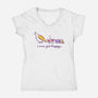 Get Happy-Womens-V-Neck-Tee-kg07