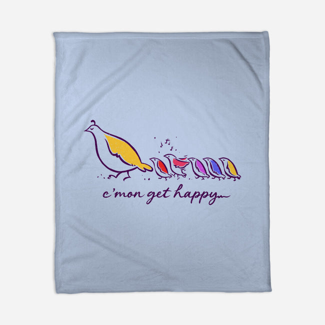 Get Happy-None-Fleece-Blanket-kg07