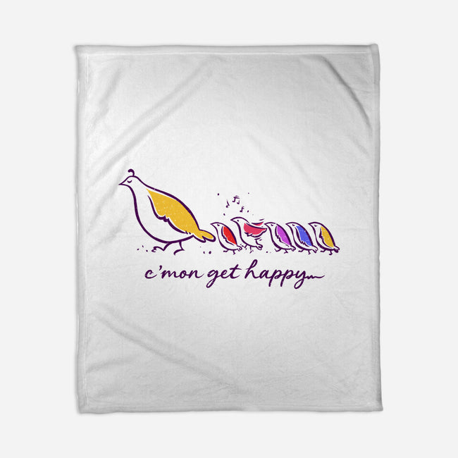 Get Happy-None-Fleece-Blanket-kg07
