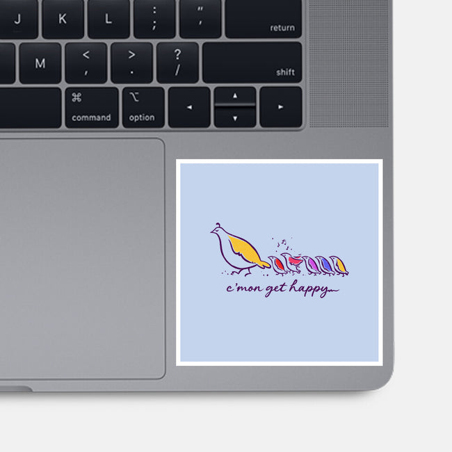 Get Happy-None-Glossy-Sticker-kg07