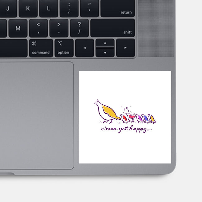 Get Happy-None-Glossy-Sticker-kg07