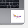 Get Happy-None-Glossy-Sticker-kg07